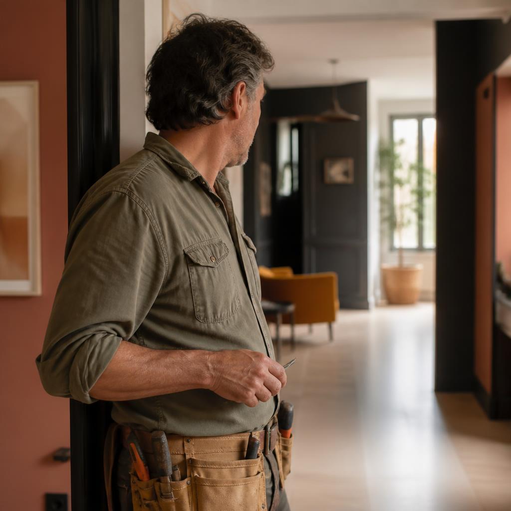 Gino Chersoni, especialista en reformas e instalaciones, en una vivienda de Orcasitas